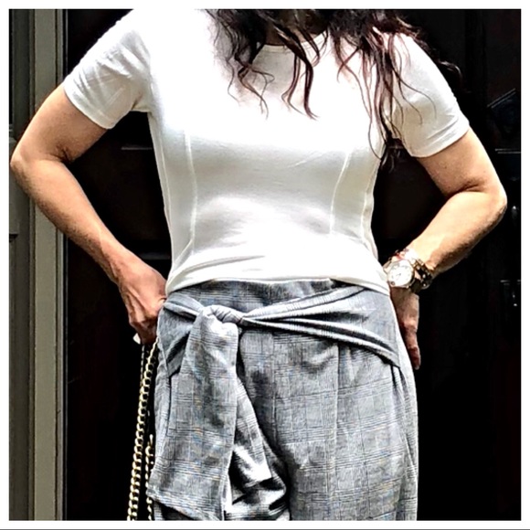 ✨LAST ONE ✨Jacquard belted wide leg palazzo pants - Picture 8 of 8